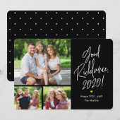 Good Riddance 3 Photos Happy New Year Cartes (Devant / Derrière)