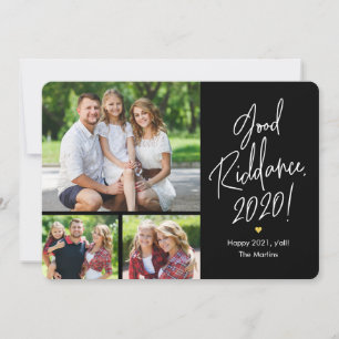 Good Riddans 3 Foto's Happy New Year-kaarten Feestdagenkaart