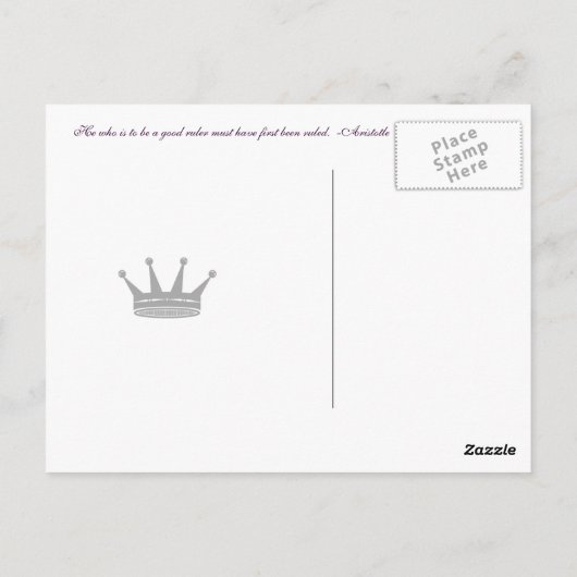 Good Ruler Quote - Aristoteles Briefkaarten (Achterkant)