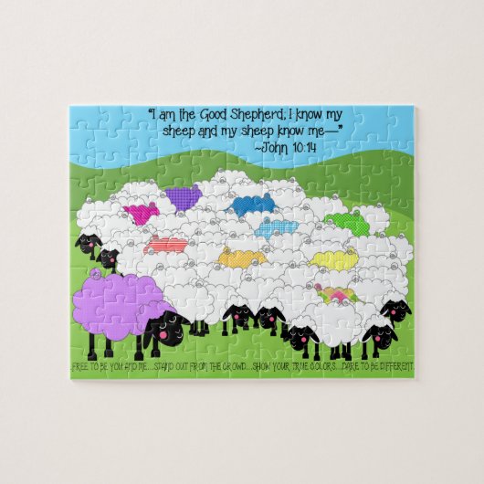 Good Shepherd Unique Sheep Puzzle Legpuzzel (Horizontaal)