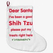 good Shih Tzu Grote Kerstsok (Voorkant)