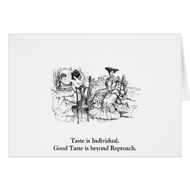 Good Taste Briefkaart (Voorkant Horizontaal)