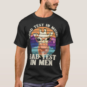 Good Taste in Music Bad Taste in Mannen Cool Giraf T-shirt