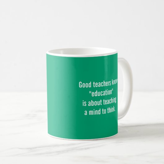 Good Teachers Know Coffee Mug (Devant droit)