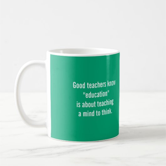 Good Teachers Know Coffee Mug (Gauche)