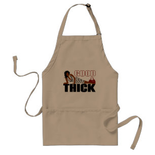 Good Thick - Vrouw in zwarte stripper Standaard Schort