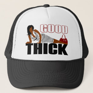 Good Thick - Vrouw in zwarte stripper Trucker Pet