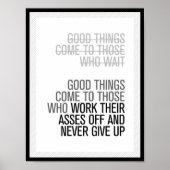 Good Things Poster (Devant)