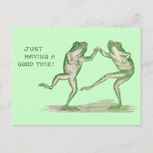 Good Time Frogs Dance  Briefkaart