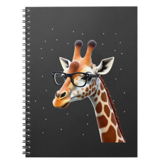 Good Time Hipster Giraffe T-Shirt Men's Women's Ch Notitieboek