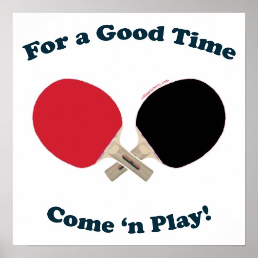 Good Time Ping Pong Poster (Voorkant)