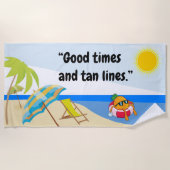 'Good Times' Beach Towel Strandlaken (Voorkant)