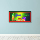 Good Times Canvas Afdruk (Insitu (Houten vloer))