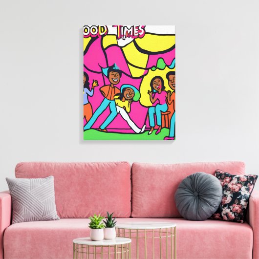 Good Times Canvas Afdruk (Insitu (Woonkamer))