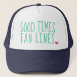 Good Times Tan Lines Summer casquettes filles<br><div class="desc">casquette mignon pour l'été pour les filles</div>
