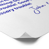 Good Trouble John Lewis Quotes Poster (Hoek)