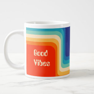 Good Vibes 70s Ombre Extra Grote Beker