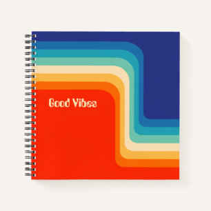 Good Vibes 70s Ombre Notitieboek