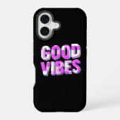 GOOD VIBES – Aangepast iPhone 16 Hoesje (Achterkant)