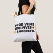 Good Vibes Afstuderen Message Canvas tas (Dichtbij)