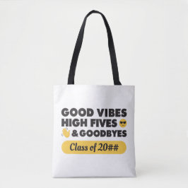 Good Vibes Afstuderen Message Canvas tas