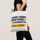 Good Vibes Afstuderen Message Canvas tas (Dichtbij)
