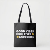 Good Vibes Afstuderen Message Canvas tas (Voorkant)