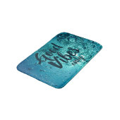 Good Vibes and Cool Blue Water Badmat (Gekanteld)