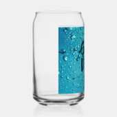 Good Vibes and Cool Blue Water Blikvorm Glas (Rechts)