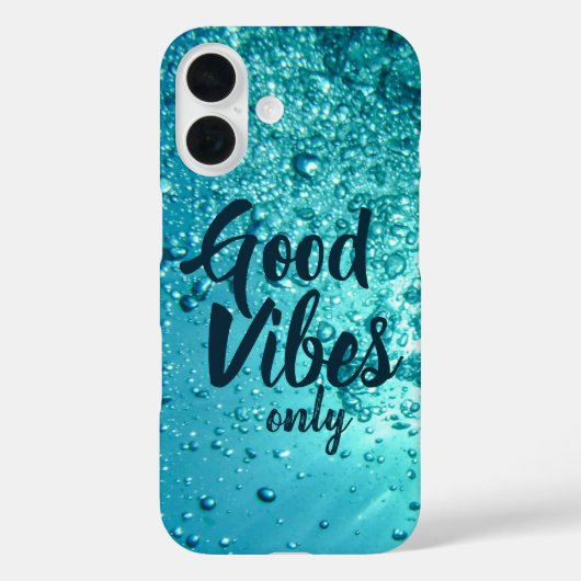 Good Vibes and Cool Blue Water Case-Mate iPhone Case (Achterkant)