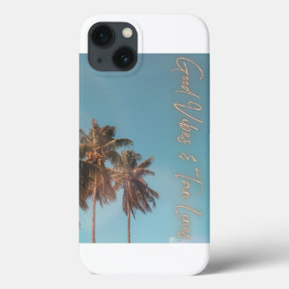 Good Vibes and Tan Lines iPhone 13 Hoesje