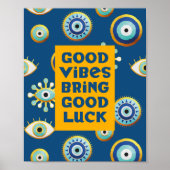 Good Vibes apporte Good Luck oeil affiche (Devant)