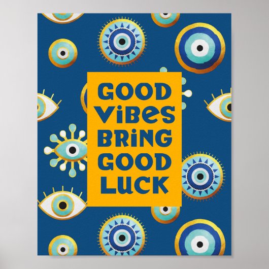 Good Vibes apporte Good Luck oeil affiche (Devant)