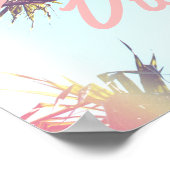 Good Vibes - Arbre tropicale rétro | Poster (Coin)