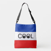 Good Vibes cool sur sac bleu rouge et blanc crossb (Dos)