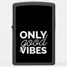 Good Vibes en noir et blanc uniquement