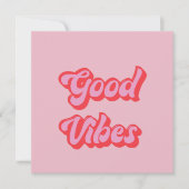 Good Vibes Flat Wenskaart (Voorkant)