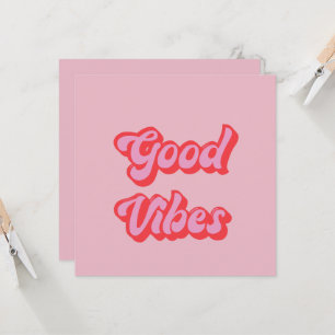 Good Vibes Flat Wenskaart