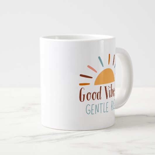 Good Vibes & Gentlemen Rises Boho Mug (Devant droit)