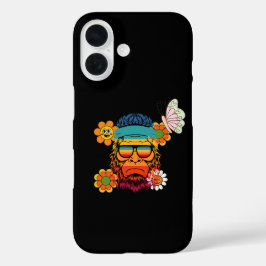 Good Vibes illustratie typografie iPhone 16 Hoesje