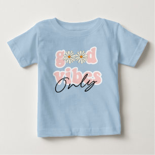 Good Vibes only 70's Hippie Slogan