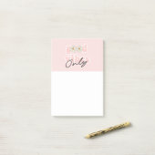 Good Vibes only 70's Hippie Slogan Post-it® Notes (Op bureau)