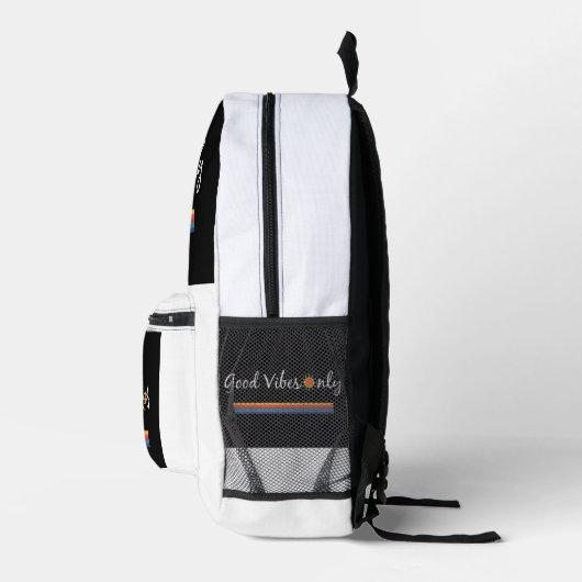 Good Vibes Only Backpack Bedrukte Rugzak (Rechts)