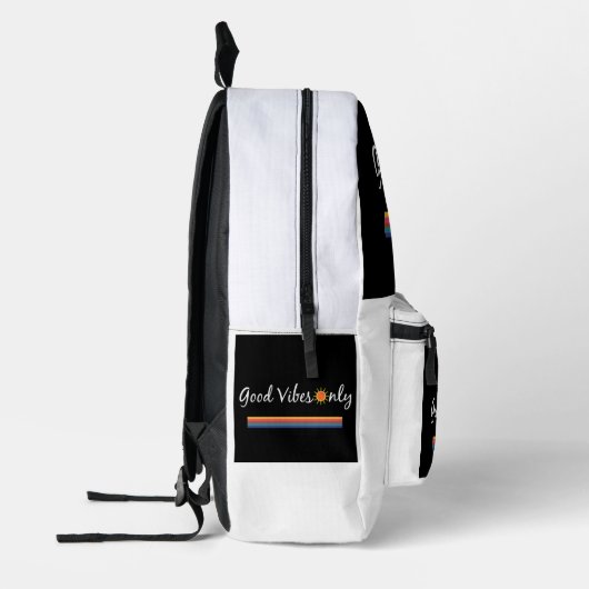Good Vibes Only Backpack Bedrukte Rugzak (Links)