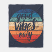Good Vibes Only Fleece Deken (Voorkant)