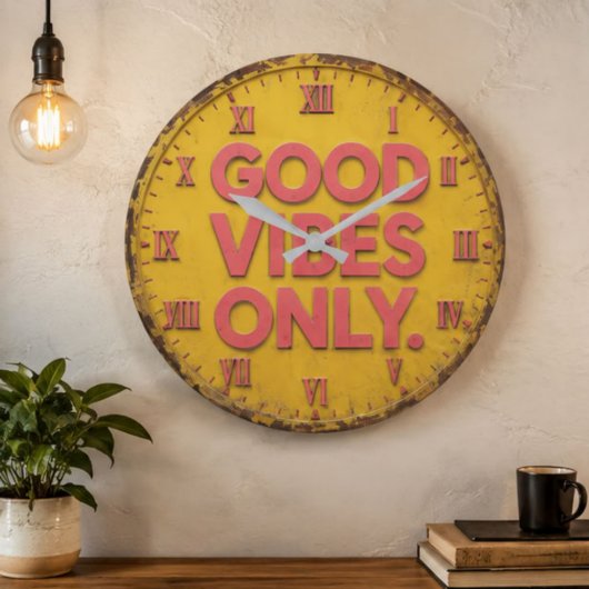 Good Vibes Only Grote Klok