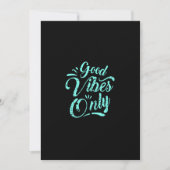good vibes only kaart (Voorkant)