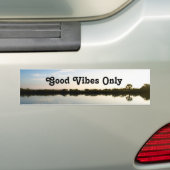 Good Vibes Only Natuur Custom Bumpersticker (Op auto)