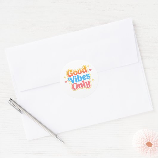 Good Vibes Only Positive Vibes Sticker (Enveloppe)
