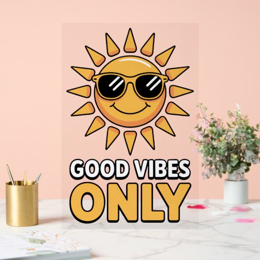 Good Vibes Only Poster (Mariage)